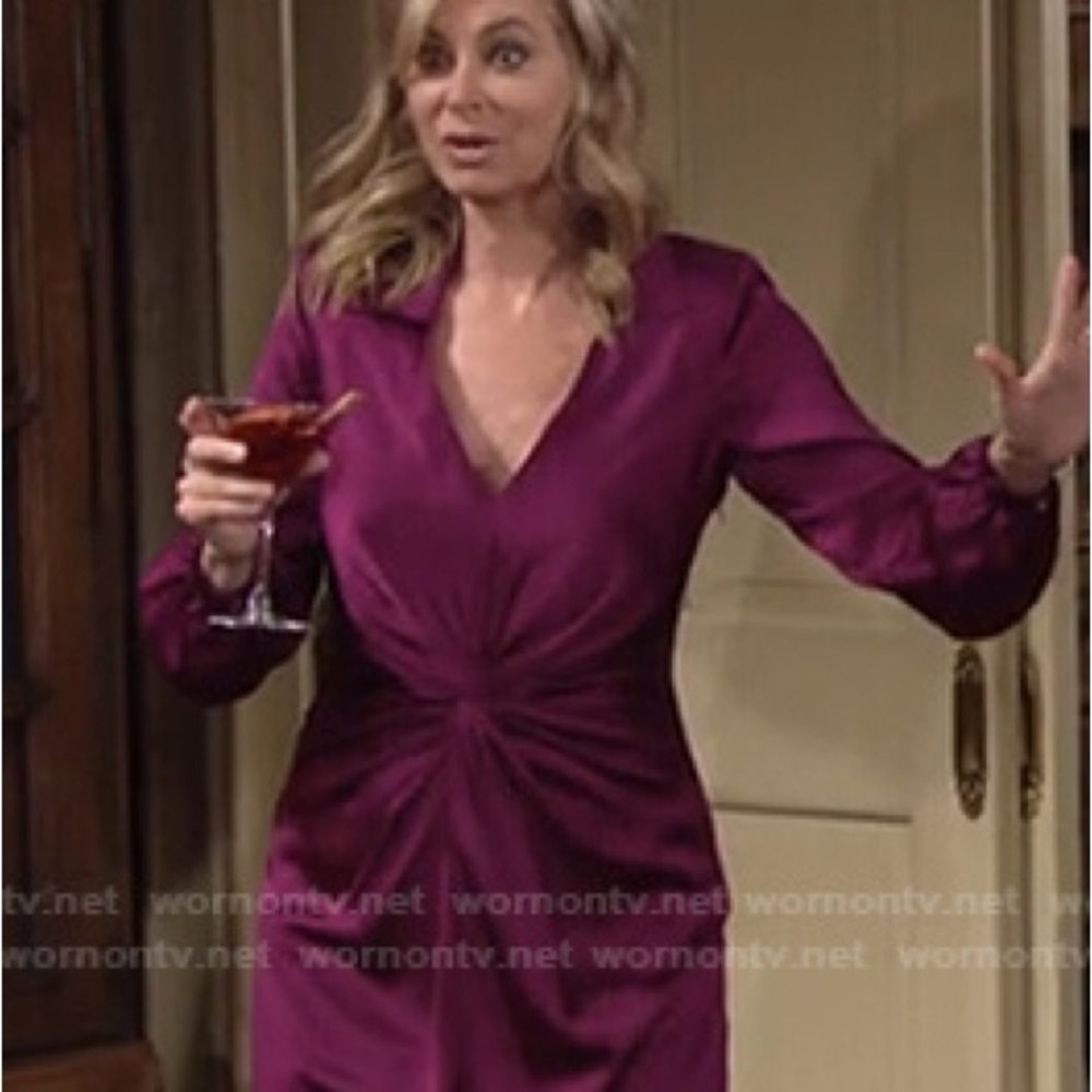 Trina Turk Rich Purple Textured Dress
